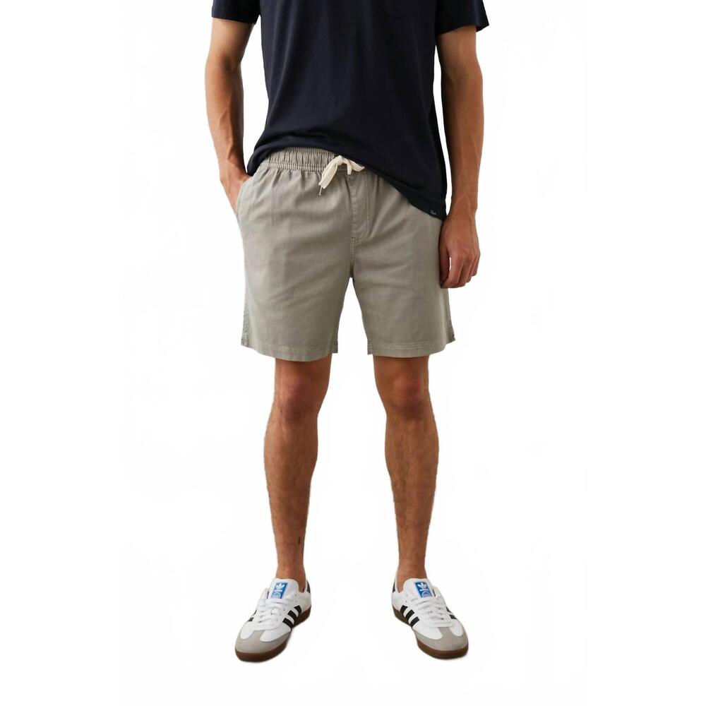 NEW RAILS cruz military-inspired short in washed grey
